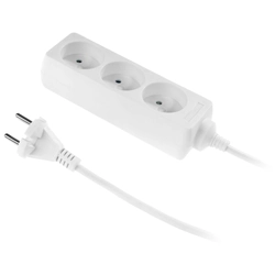 Extension cord with 3 sockets without grounding 1.5m Plastrol