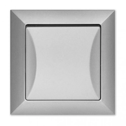 Single flush-mounted switch staircase WP-5 / 0p silver TIMEX