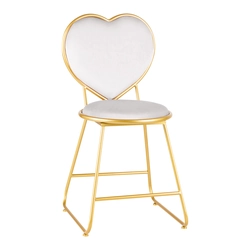 Velvet chair MT-309 gray gold