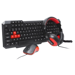 Keyboard, headphones, mouse set V3