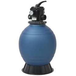 Písková filtrace Lumarko Pool s 6cestným ventilem, modrá, 460 mm