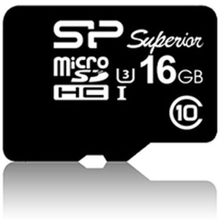 Silicon Power Superior U3 microSDHC 16GB - Memory Card