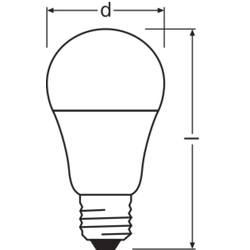 LED-lamp/Multi-LED Ledvance 4058075428300 AC 80-89 Pear-shape Frosted Warm white <3300 K