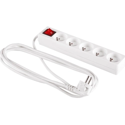 Elcan power strip 5 sockets 5 m white (PM-ZW-5G-50)