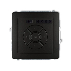 Venetian blind switch/-push button Karlik 12DSR-1 Black IP20