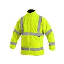 Jacket CXS PRESTON, warning, softshell, yellow - blue, sizeS b1 / 10 - CN-1115-023-155-92