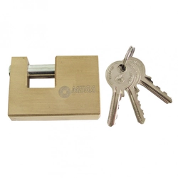 P0 card brass pin padlock, Mega