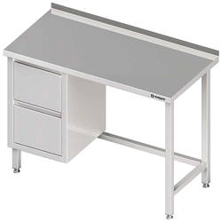 Wall table with two drawer block (L), without shelf 800x700x850 mm