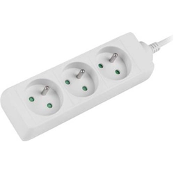 Lanberg 1.5m, white, 3 sockets, cable made of full copper -PS0-03E-0150-W