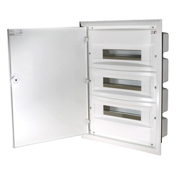 Flush-mounted switchgear, metal door,IP40, ERP18-3