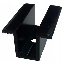 Middle mounting clamp, black