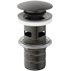 Washbasin siphon valve Ideal Standard, for washbasins with overflow, Magnetic Grey