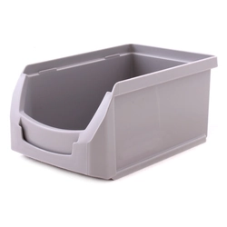 Plastic storage box "A" gray, 160 * 104 * 75 mm