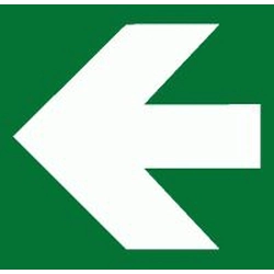 Table Symbol directional arrow white / green