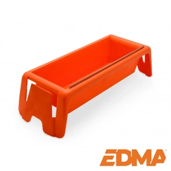 066955 EDMA Container for plastic coatings (orange).