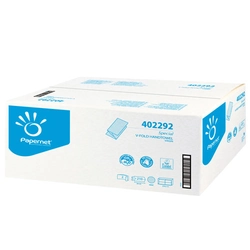 Folded paper towels V Fold 24x21cm 210 pcs / pack Papernet white cellulose 100%