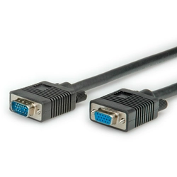ROLINE Cable VGA Quality 15, M/F, 20m, black