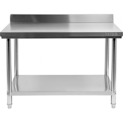 FOLDING WORK TABLE WITH SHELF 1000x600xH850 + 100MM YATO | YG-09021