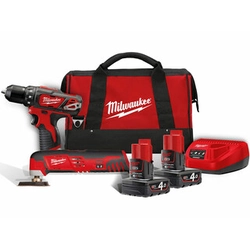 Milwaukee M12BPP2D-402B machine package