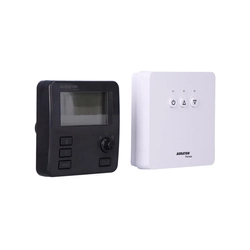 Auraton Libra Set black weekly wireless temperature controller with heating device controller (set)