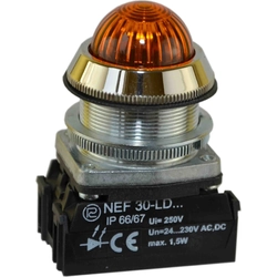 Promet Signal lamp 30mm yellow 24 - 230V AC / DC (W0-LDU1-NEF30LDS G)