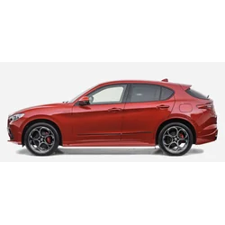 Alfa Romeo Stelvio - BLACK Side Door Moldings