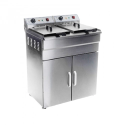 2x16L double fryer with cabinet, 2x6kW