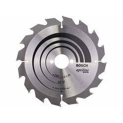 Bosch circular saw blade 190 x 30 mm | number of teeth: 16 db | cutting width: 2 mm