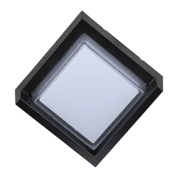 7W LED stenska svetilka Sami-Frame Black Square IP65 3000K