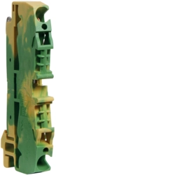 Ground terminal block Hager KYA04E Plug-in connection Plug-in connection Thermoplastic Green/yellow