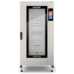 Gas combi-steam oven | with a pram | automatic washing system | 20xGN1/1 | 40 kW | 230 V | Mychef iCook MAX 201G