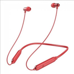 Earphones, Bluetooth 5, neck strap, UIISII BN18, red
