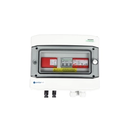 Hermetic EMITER DC/AC switchgear with Dehn DC surge arrester 1000V type 1+2, 1 x PV string,1 x MPPT, AC arrester typ 1+2, 16A 3-F