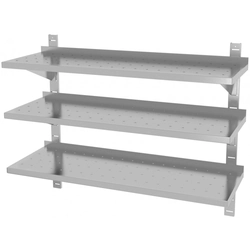 Stainless drip shelf 3-levels 140x40 | Polgast