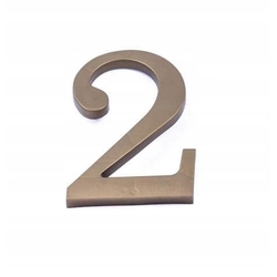 GOLD PLASTIC HOUSE NUMBER DIGITAL 17,5 cm