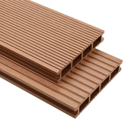 WPC decking boards with accessories 10 m², 2.2 m, brown