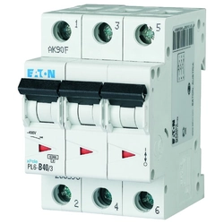 Circuit breaker 6kA PL6-D40/3