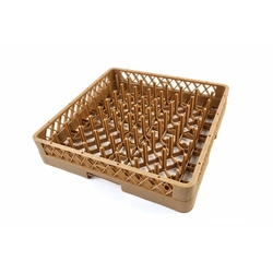 Basket for plates, 500x500mm, h 100mm, for dishwasher, crockery