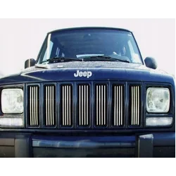 85-01 JEEP CHEROKEE - Chrome strips, chrome grill