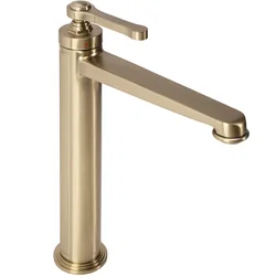 REA Monaco Gold Brushed High Basin Faucet