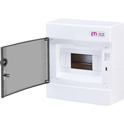 Surface-mounted housing 8 transparent door modules ECT8PT