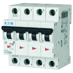 Series circuit breaker 15kA 4-biegunowy FAZ-C25/4