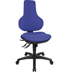 Ergo Point office swivel chair, blue cover
