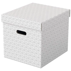 Storage box, cube-shaped, ESSELTE Home, white