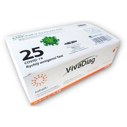 VivaDiag SARS-CoV-2 Ag Rapid Test (25ks) - Antigenní testy, Covid 19 test, Samotesty,