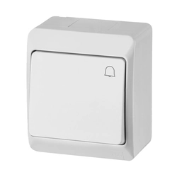 Famatel GALATEA IP44 Button symbol "bell" No.1 / 0 (white)