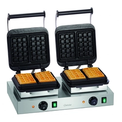 Waffle maker for two waffles 160x100 mm | Bartscher