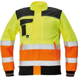 KNOXFIELD Hi-Vis men's reflective jacket with stand-up yellow-orange 50 yellow-orange