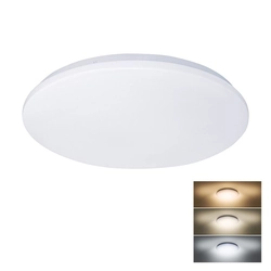 Solight LED ceiling light Plain, 3CCT, 24W, 1920lm, 3000K, 4000K, 6000K, round, 38cm, WO788