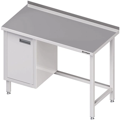 Stainless table with a cabinet (L) 120x60 | Stalgast